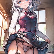 パンツを見せつけてくるエッチな女の子の二次画像【微エロ】 その2