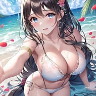 ビキニの水着を着た女の子の画像二次【微エロ】 その2
