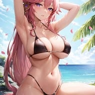 原神キャラの水着姿画像【微エロ】