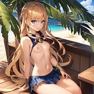 おっぱいが控えめなの女の子の二次エロ画像