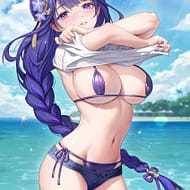 ビキニ姿の原神キャラ二次画像 その4