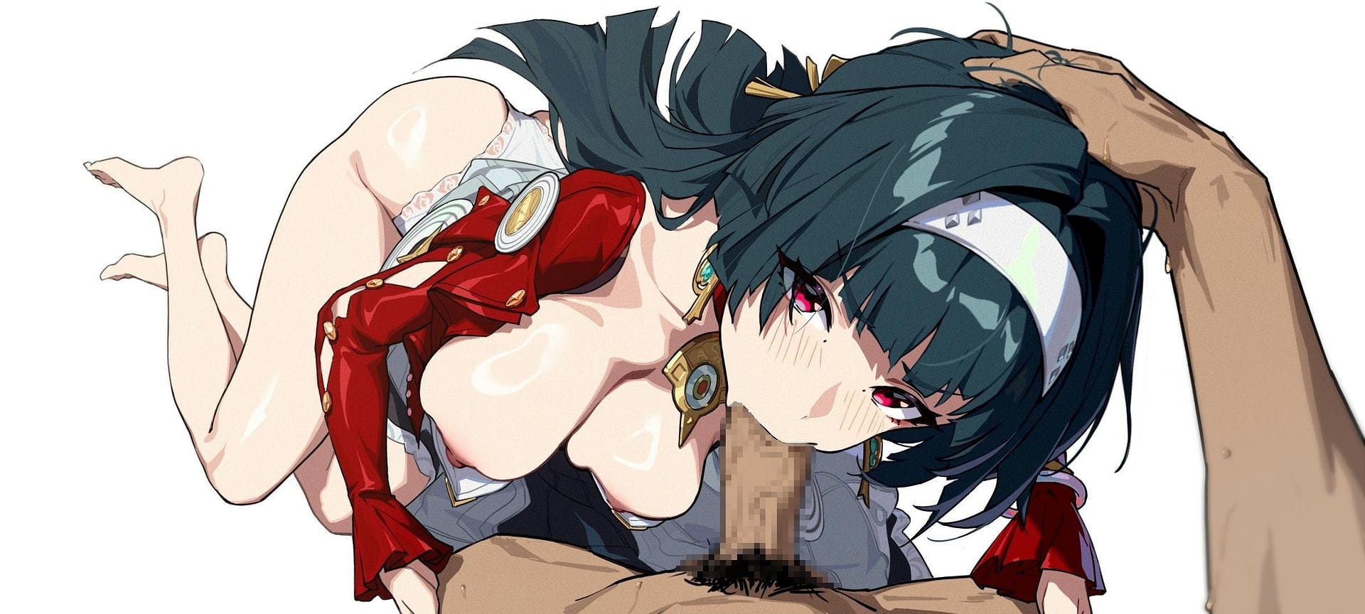 【フェラチオ】ち○ぽを一生懸命しゃぶってくれる女の子の二次エロ画像 その2