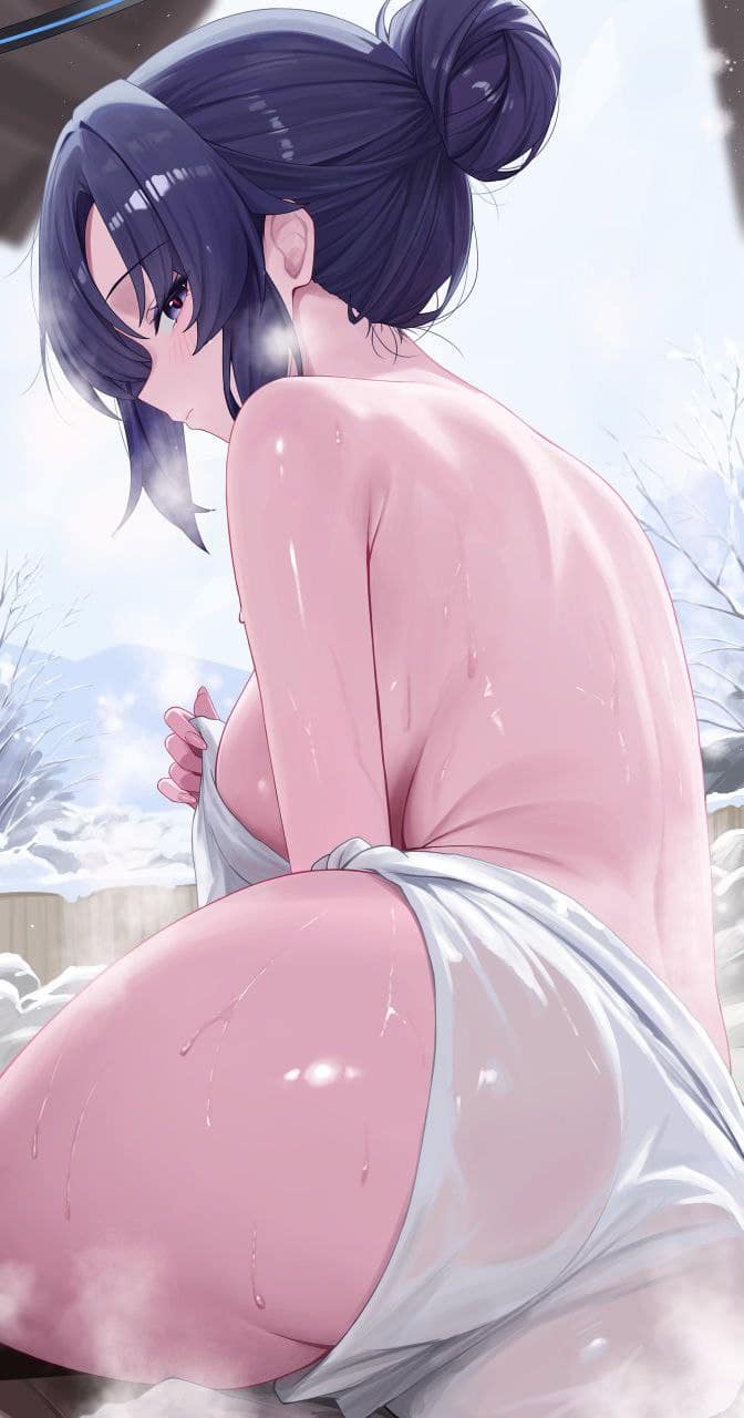 温泉に入っている女の子の二次エロ画像 その3