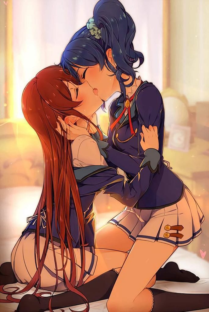 尊い百合の女の子たちの二次エロ画像 その3